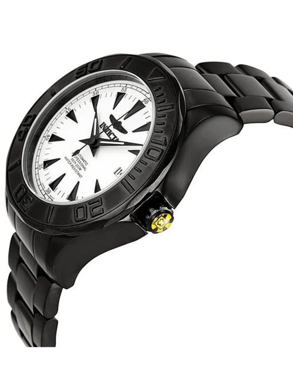 NWT Invicta Ocean Ghost III White Dial Black Ionic Men's Watch